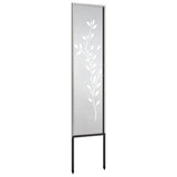 Pannello Decorativo da Giardino Altro Argento 32 x 140 cm