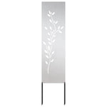 Pannello Decorativo da Giardino Altro Argento 32 x 140 cm
