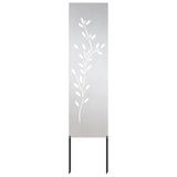 Pannello Decorativo da Giardino Altro Argento 32 x 140 cm