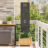 Schermo per privacy in giardino Traforo Nero 32 x 140 cm