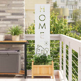 Schermo per privacy in giardino Traforo Bianco 32 x 140 cm