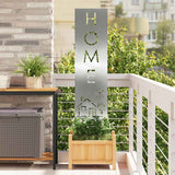 Schermo per privacy in giardino Traforo Argento 32 x 140 cm