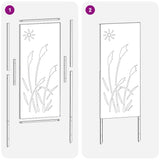 Schermo per privacy in giardino Traforo Nero 50 x 140 cm