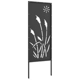 Schermo per privacy in giardino Traforo Nero 50 x 140 cm