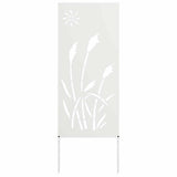 Schermo per privacy in giardino Traforo Bianco 50 x 140 cm