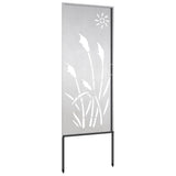 Schermo per privacy in giardino Traforo Argento 50 x 140 cm