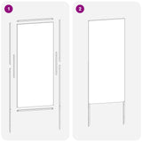 Schermo per privacy in giardino Traforo Bianco 50 x 140 cm