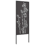 Schermo per privacy in giardino Floreale Nero 50 x 140 cm