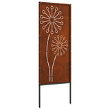 Schermo per privacy in giardino Traforo Ruggine 50 x 140 cm