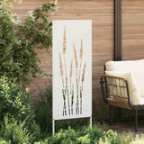 Schermo per privacy in giardino Floreale Bianco 50 x 140 cm
