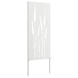 Schermo per privacy in giardino Floreale Bianco 50 x 140 cm