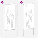 Schermo per privacy in giardino Floreale Antracite 50 x 140 cm
