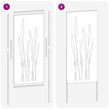 Schermo per privacy in giardino Floreale Argento 50 x 140 cm