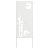 Schermo per privacy in giardino Traforo Bianco 50 x 140 cm