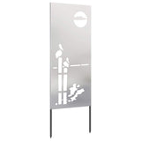 Schermo per privacy in giardino Traforo Argento 50 x 140 cm