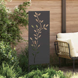 Schermo per privacy in giardino Floreale Nero 50 x 140 cm