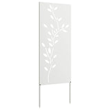 Pannello Decorativo da Giardino Bianco 50 x 140 cm