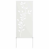 Pannello Decorativo da Giardino Bianco 50 x 140 cm