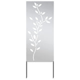 Schermo per privacy in giardino Floreale Argento 50 x 140 cm