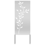 Pannello Decorativo da Giardino Argento 50 x 140 cm