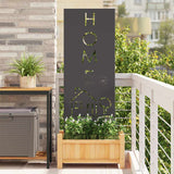 Schermo per privacy in giardino Traforo Nero 50 x 140 cm