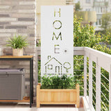 Schermo per privacy in giardino Traforo Bianco 50 x 140 cm