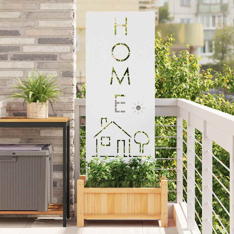 Schermo per privacy in giardino Traforo Bianco 50 x 140 cm