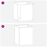 Vaso da giardino Antracite Acciaio laminato a freddo