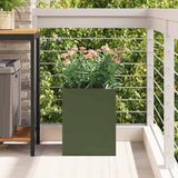 Vaso da giardino Oliver verde 32 x 32 x 40 cm