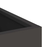 Vaso da giardino Nero 50 x 32 x 40 cm Acciaio laminato a freddo