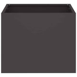 Vaso da giardino Nero 50 x 32 x 40 cm Acciaio laminato a freddo