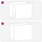 Vaso da giardino Argento 50 x 32 x 40 cm Acciaio inossidabile