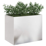 Vaso da giardino Argento 50 x 32 x 40 cm Acciaio inossidabile