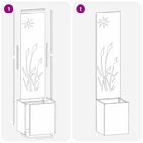 Schermo per privacy in giardino Traforo Bianco 32 x 140 cm