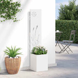 Schermo per privacy in giardino Traforo Bianco 32 x 140 cm