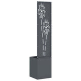 Schermo per privacy in giardino Floreale Antracite 32 x 140 cm