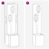 Schermo per privacy in giardino Floreale Argento 32 x 140 cm