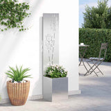 Schermo per privacy in giardino Floreale Argento 32 x 140 cm