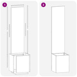 Schermo per privacy in giardino Traforo Antracite 32 x 140 cm