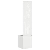 Schermo per privacy in giardino Floreale Bianco 32 x 140 cm