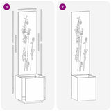 Schermo per privacy in giardino Floreale Argento 32 x 150 cm
