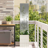 Schermo per privacy in giardino Floreale Argento 32 x 150 cm