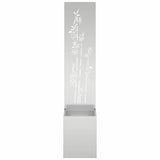 Vaso da Giardino con Pannello Decorativo Argento 32 x 140 cm