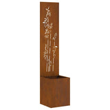 Schermo per privacy in giardino Floreale Ruggine 32 x 140 cm