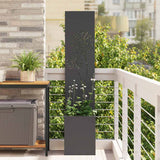 Schermo per privacy in giardino Traforo Nero 32 x 140 cm