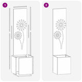 Schermo per privacy in giardino Traforo Argento 32 x 150 cm