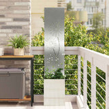Schermo per privacy in giardino Traforo Argento 32 x 150 cm