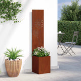 Schermo per privacy in giardino Ruggine 32 x 32 x 150 cm
