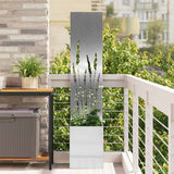 Schermo per privacy in giardino Traforo Argento 32 x 150 cm