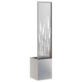 Schermo per privacy in giardino Traforo Argento 32 x 150 cm